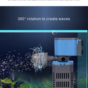 4 in 1 Aquarium Fish Tank Filter Water Pump Internal with Spin Wave Making